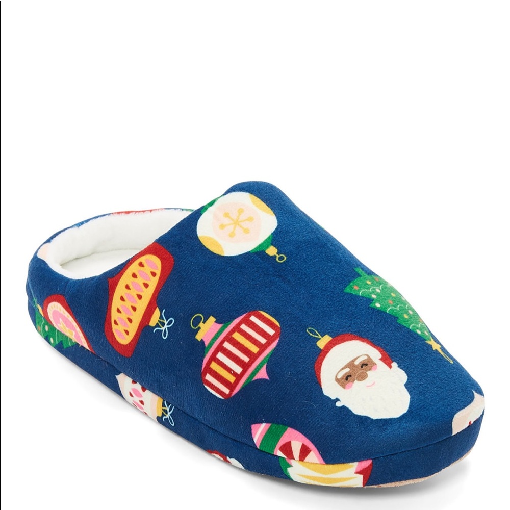 North Pole Trading Co. Vintage Ornaments Slip-On Slippers Unisex Big Kid